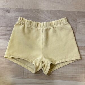 TNA The Cozy Fleece Yellow Shorts